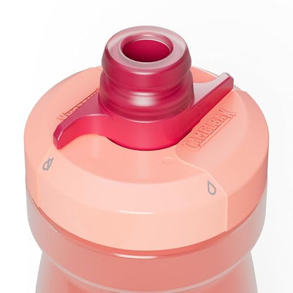 CamelBak Podium Bike Squeeze Water Bottle, High‑Flow Easy‑Squeeze Design for Cycling Performance, 21oz, Mercury Blush - color: Mercury Blush
