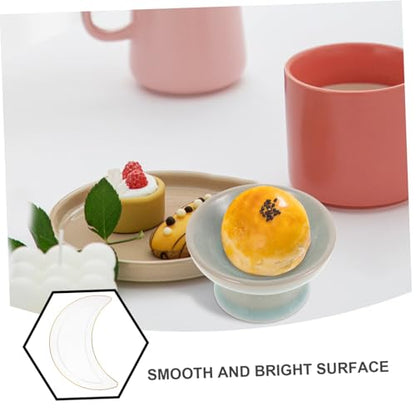 Moon-shaped Plastic Serving Tray for Ramadan Celebrations Reusable Fruit and Dessert Platter Easy to Clean and Maintain for Eid Parties and Gatherings