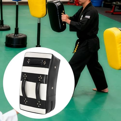 Muay Thai Pad with Zipper Foot, Knee and Elbow Target Kicking Punching Kickboxing Training Pad for Coaching, 32cmx18.5cmx58cm PU Leather EVA