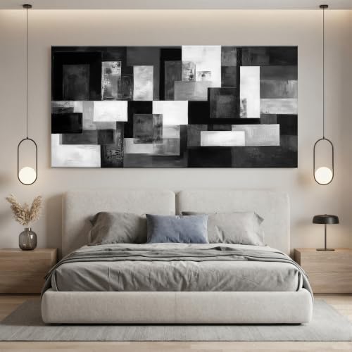 FanseeArt Gray Wall Art Abstract Wall Poster for Office