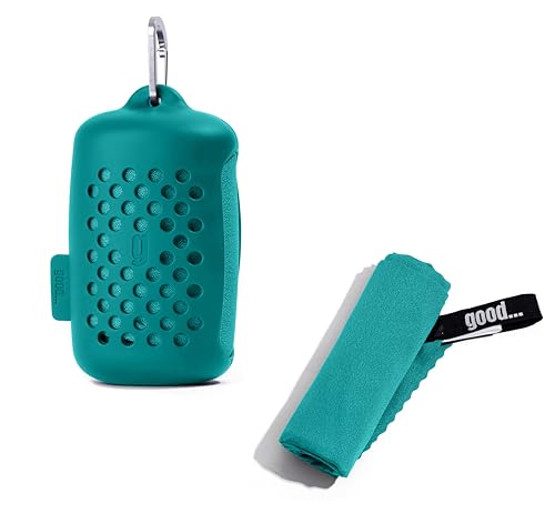 Quick Dry Towel - Super Absorbent Fast Drying Travel Towel - Microfiber Rapid Dry - Camping, Gym, Swimming & Sports - Lake-Green - color: Lake-green