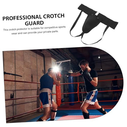 YARNOW Wear Resistant Portable Groin Protector Comfortable Crotch Guard for Training Supplies Breathable Design for Boxing Karate Taekwondo and Sports Activities
