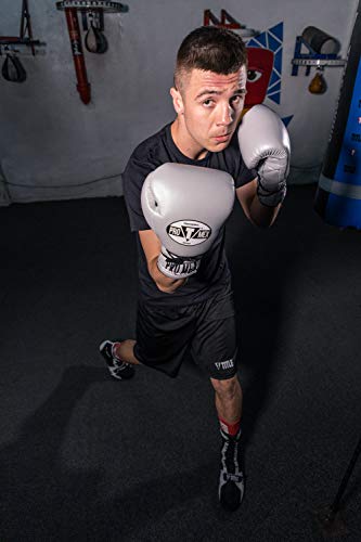 Pro Mex Pro Lace Training Gloves V 3.0 - color: Silver, size: 18 oz