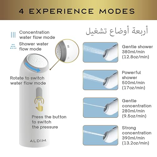 Premium Portable Bidet, 350ml Travel Bidet for Women Men Baby, USB-C Rechargeable Bidet for Toilet, Portable Bidet for Travel High Pressure, Handheld Bidet Sprayer, Electric Bidet Bottle