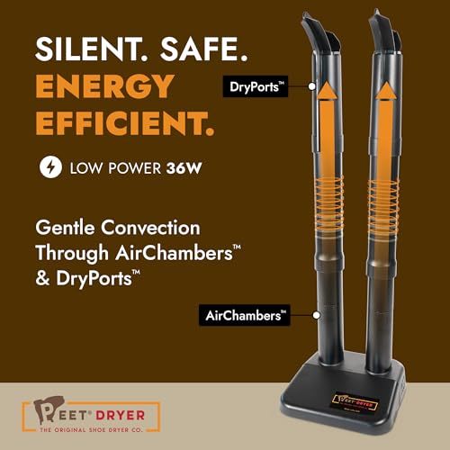 PEET, Original Dryer, Electric Shoe Dryer, Work Boots, Outdoor Gear, Athletic Gear, Silent,Energy-Efficient, Made in USA - style: Original XL Dryer - Tall Shoes & Boot Dryer