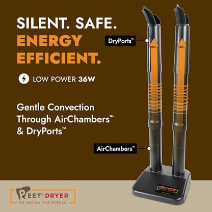 PEET, Original Dryer, Electric Shoe Dryer, Work Boots, Outdoor Gear, Athletic Gear, Silent,Energy-Efficient, Made in USA - style: Original XL Dryer - Tall Shoes & Boot Dryer