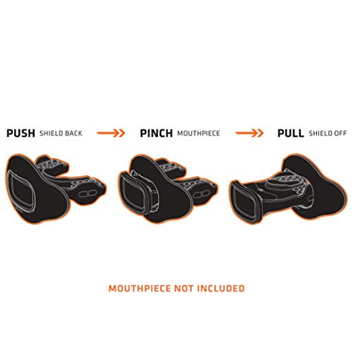 Shock Doctor Interchange Shield for Lip Guard - Mouthpiece NOT Included - for Football | Swap Lip Guard Shield Design. Single or Double Pack. - style: Drip