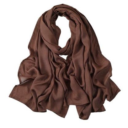 3PC Premium Modal Lightweight Hijab, Fashion Soft Head Scarf Shawl Wraps for Muslim Women Daily Wear - color: Series 2-off White/Light Mink/Mocha