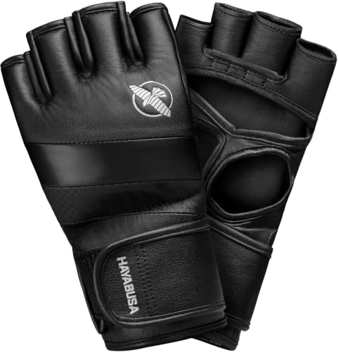 Hayabusa T3 4oz Pro Style MMA Gloves for Men and Women - color: Black, size: X-Large