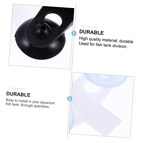UPKOCH 20pcs Aquarium Divider Isolation Holders for Fish Tank Compartmentalization Easy Installation Safe for Fish Compatible Glass Panels
