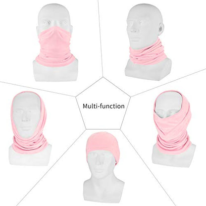 Polar Fleece Neck Warmer - Windproof Winter Neck Gaiter Cold Weather Face Mask For Men Women - 1 Pack - color: 1 Pack Pink