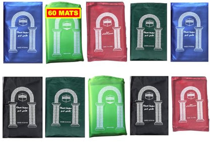 [60] Mini Travel Prayer Mat Portable Foldable Waterproof Muslim Namaz Salah Rug Pocket Musallah Bulk Set Islamic Gifts Ramadan Eid Hajj Umrah Essentials
