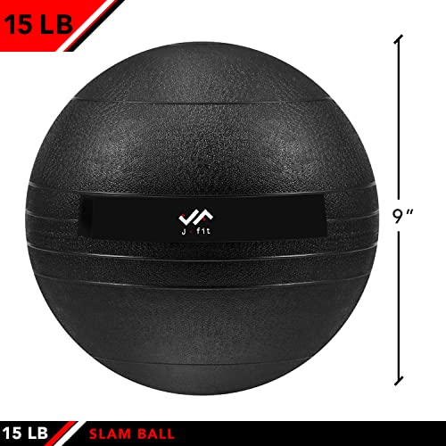 JFIT JFIT Slam Ball - color: Classic Black, size: 15 lb