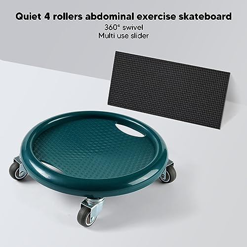 Ab Wheel, 360 Degrees Swivel Core Trainer, Abdominal Exercise Roller for Waist Strength, for Men Women Seniors Beginners Home Workout