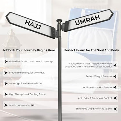 Kids Premium Ihram Luxury Set for Umrah – Soft Microfiber Children Ihram Towel Set with Anti-Lost Hand Belt and 8.5 Inch LCD Drawing Pad for Pilgrims, Hajj Mubarak Travel Essentials Umrah Gift Set - color: Kids Ihram Set_acc