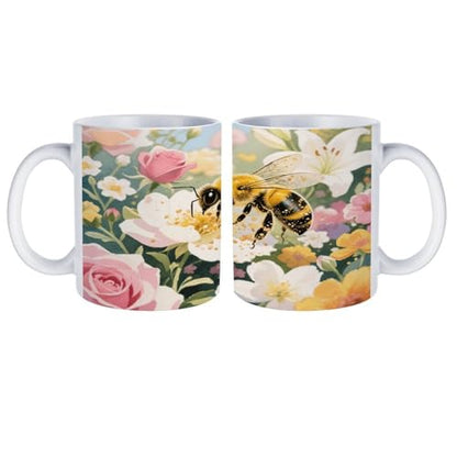 Goldfish Swimming in The Fish Tank Ceramic Coffee Cups with Handle,Porcelain Coffee Mugs for Men Women Tea Cup for Cappuccino Latte Mocha Milk Macchiato Cafe