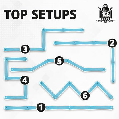 The Snake Stickhandling Trainer – Adjustable Hockey Training Aid for Puck Control, Quick Hands, Reaction Time & Coordination – Snake 5, Snake 7 & Elevated Styles - style: Snake 5 Elevated