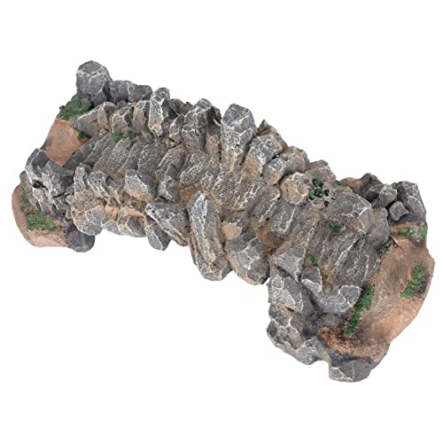 plplaaoo Aquarium Arch Bridge Resin Craft Safe Simulation Fish Tank Ornament for Landscaping Aquariums Fish Tanks Fountains 21x9x7.3cm