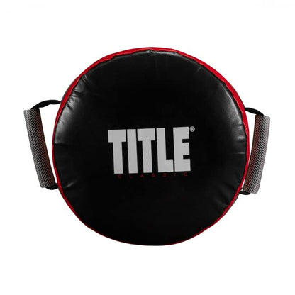 TITLE Boxing Classic Round Punch Shield 2.0, Red/Black - Punch Shield, Target, Coaching Tool, Muay Thai Pad
