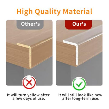 Corner Protector Baby,Clear Edge Protector Strip,Sharp Edge Wrap Cover Tape,Self Adhesive Protective Bumper Guards for Cabinet Door,Desk,Glass Table,Bed Furniture and Wall,2 in x 3.3 FT