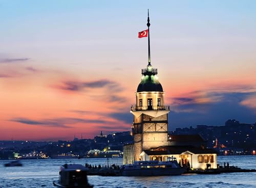 Anatolian Puzzle - Maiden's Tower, 1000 Piece Jigsaw Puzzle, Multicolor (ANA3125) - color: Kiz Kulesi