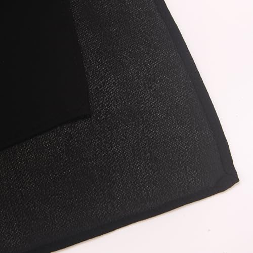 Women’s Chiffon Hijab Scarf - Heavyweight Solid Color Shawl & Wrap, Soft Breathable Headwrap for All Seasons - color: Mcgjxfs2604-black