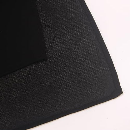 Women’s Chiffon Hijab Scarf - Heavyweight Solid Color Shawl & Wrap, Soft Breathable Headwrap for All Seasons - color: Mcgjxfs2604-black