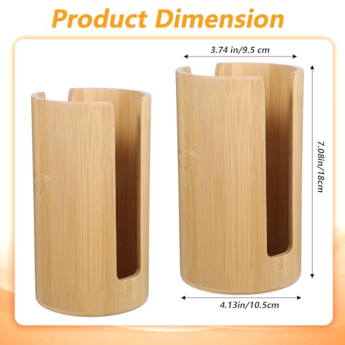 2Pcs Mason Jar Lid Organizer, Bamboo Vertical Storage Holder, Mason Jar Accessories, Bamboo Storage Holder for Home Kitchen Organization & Tumbler Lids (Wide Mouth) - size: Wide Mouth
