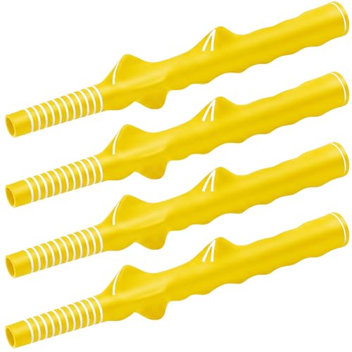 Arrowbash Golf Training Grip Right Handed Swing Grip Trainer Aid Tool for Men Club Accessories - color: Yellow