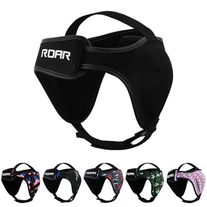ROAR-INT Wrestling Headgear Men BJJ Ear Guard Protection MMA Grappling Cauliflower Helmet - color: Black (Pack-1)