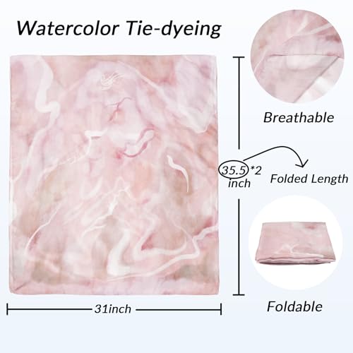 Printed Hijab for Women Printing Hijab Scarf for Women Muslim Islamic Prayer Clothes 1pc Muslim Women's Khimar - color: Sakura Pink