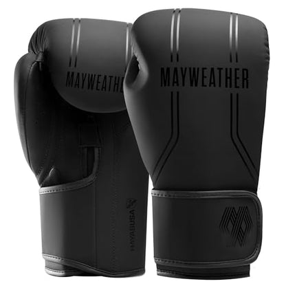 Hayabusa Mayweather Contender Boxing Gloves for Men and Women - color: Black, size: 16oz