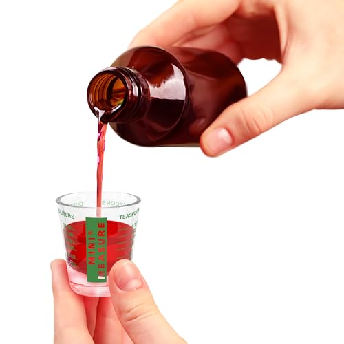 Kolder Mini Measure Heavy Glass, 20-Incremental Measurements Multi-Purpose Liquid and Dry Measuring Shot Glass, Green, Set of 3 - color: Green, size: Set of 3