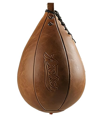 Boxing Speed Punching Bag MMA Training Speed Ball Hanging Swivel Reflex Bag Equipment Workout Kicking Martial Arts Home Gym Exercise Speed Bag - color: Brown