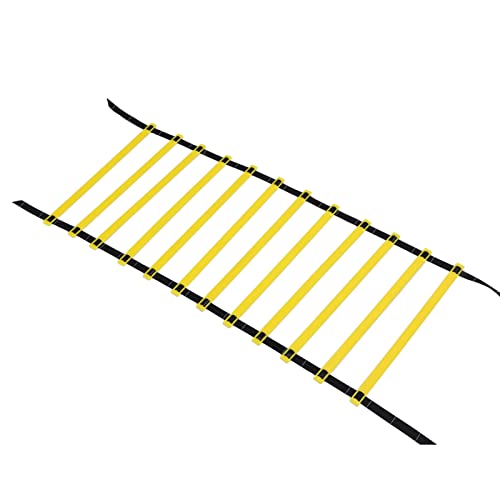 12 Rungs Agility Ladder, 236.2 X 16.3in Foldable Speed Training Ladder with Scale, Agility Training Equipment with Carry Bag for Footwork Drills