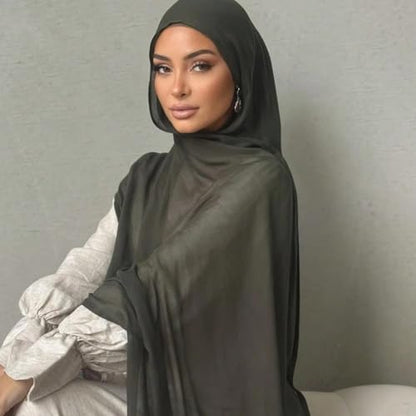 3PC Premium Modal Lightweight Hijab, Fashion Soft Head Scarf Shawl Wraps for Muslim Women Daily Wear - color: Series 4-burgundy/Olive/Dusty Rose