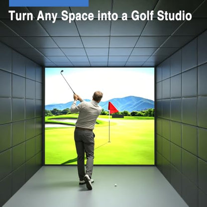 12 Pack Golf Wall Padding, 20" x 20" x 2", Indoor Golf Simulator Padding Panels, High Density Foam and PU Surface, for Impact Protection, Noise Reduction, Ideal for Gym, Garage, Playroom, 48 Straps - size: 20" x 20" x 2"