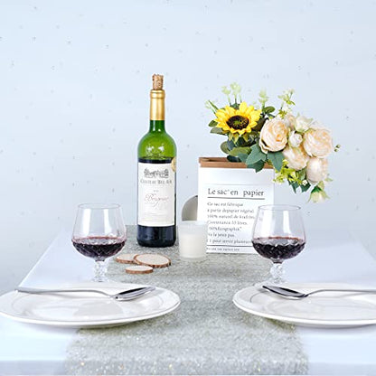OSVINO Starry Moon Table Runner, Sequin Glitter Mesh for Wedding Party - color: Green