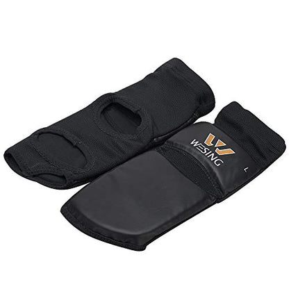 WESING Pro Instep Guard Foot Guard for Martial Arts Muay Thai MMA - color: Black, size: X-Large