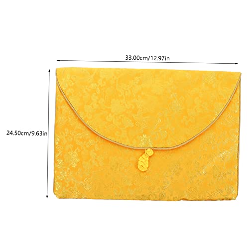 KALLORY Storage Bag for Buddhist Scriptures Book Pouch Embroidered Pattern Pouch Bag for Quran Cover Zen Portable : Clothing, Shoes & Jewelry