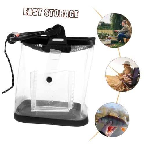 Foldable Thick Fish Storage Bucket Practical Live Fish Container with Durable Mesh Design Easy to Clean Fishing Barrel for Outdoor Fishing Activities