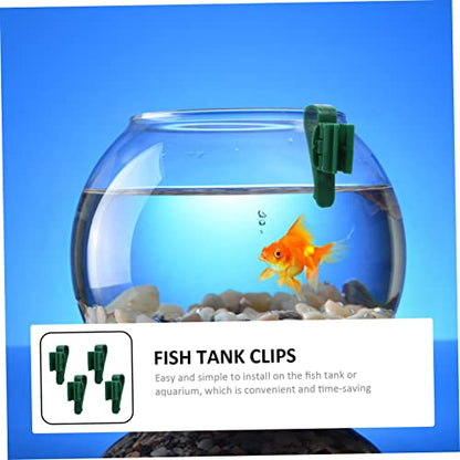 WOONEKY 4Pcs Plastic Fixing Clamps for Aquarium Hose Easy Installation Fish Tank Clips to Secure Water Tubes for Fish Tank Maintenance and Water Changes