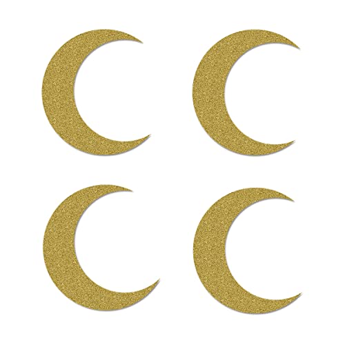 Moon Cut-outs, 12-Pack Table Topper Double-sided Birthday Baby Shower Party Decorations