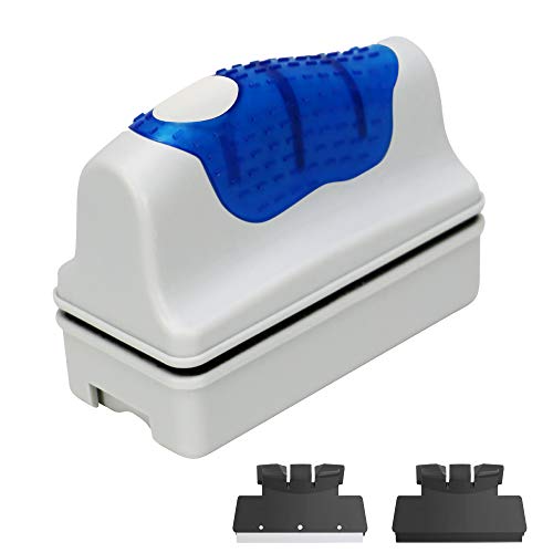 Jasonwell Magnetic Aquarium Fish Tank Glass Algae Glass Cleaner Scrubber Floating Clean Brush(S) - size: S