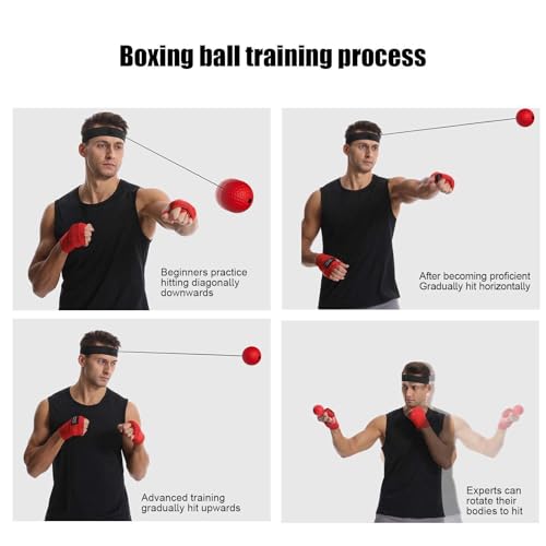 Boxing Reflex Ball Adjustable Band Headgear Reaction Game | Head Boxing Ball for Christmas Stocking Boy Kids Teens Adults Men Youth