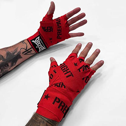 Geezers Prepare to Fight Hand Wraps - color: Red, size: 5m