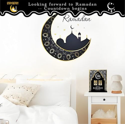 Ramadan Advent Calendar 30 Days Eid Mubarak DIY Countdown Calendar Ramadan Centerpieces Decoration Parties Islam Muslim Table Decor for Ramadan Party