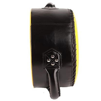 Gavigain Boxing Pads, Boxing Pads Curved Focus Mitts Taekwondo Focus Strength Training Shield Kick Boxing Pad for MMA, Kickboxing, Martial Arts, Muay Thai, Karate Training - color: Yellow