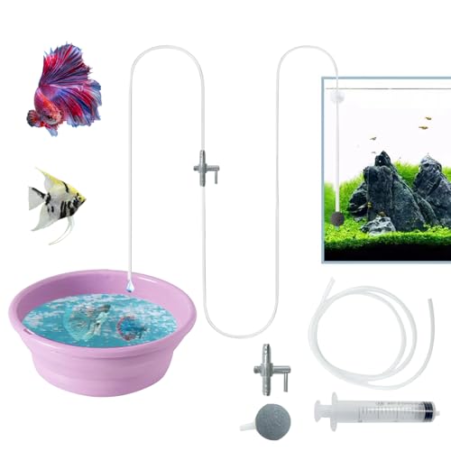 Drip Acclimation Kit for Shrimp and Fish, Slow Drip Aquarium | Adjustable 1-2 drops/sec reduces stress and osmotic shock for cherry shrimp, neocaridina, caridina, saltwater and freshwater - size: 1 SET