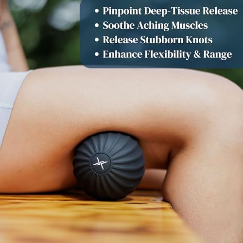 Frost Fit VibePro 펄스 - 진동 마사지 볼 마사지기 - 4가지 속도의 딥 티슈 테라피 볼 - 근막 이완 및 통증 완화 - style: 펄스
